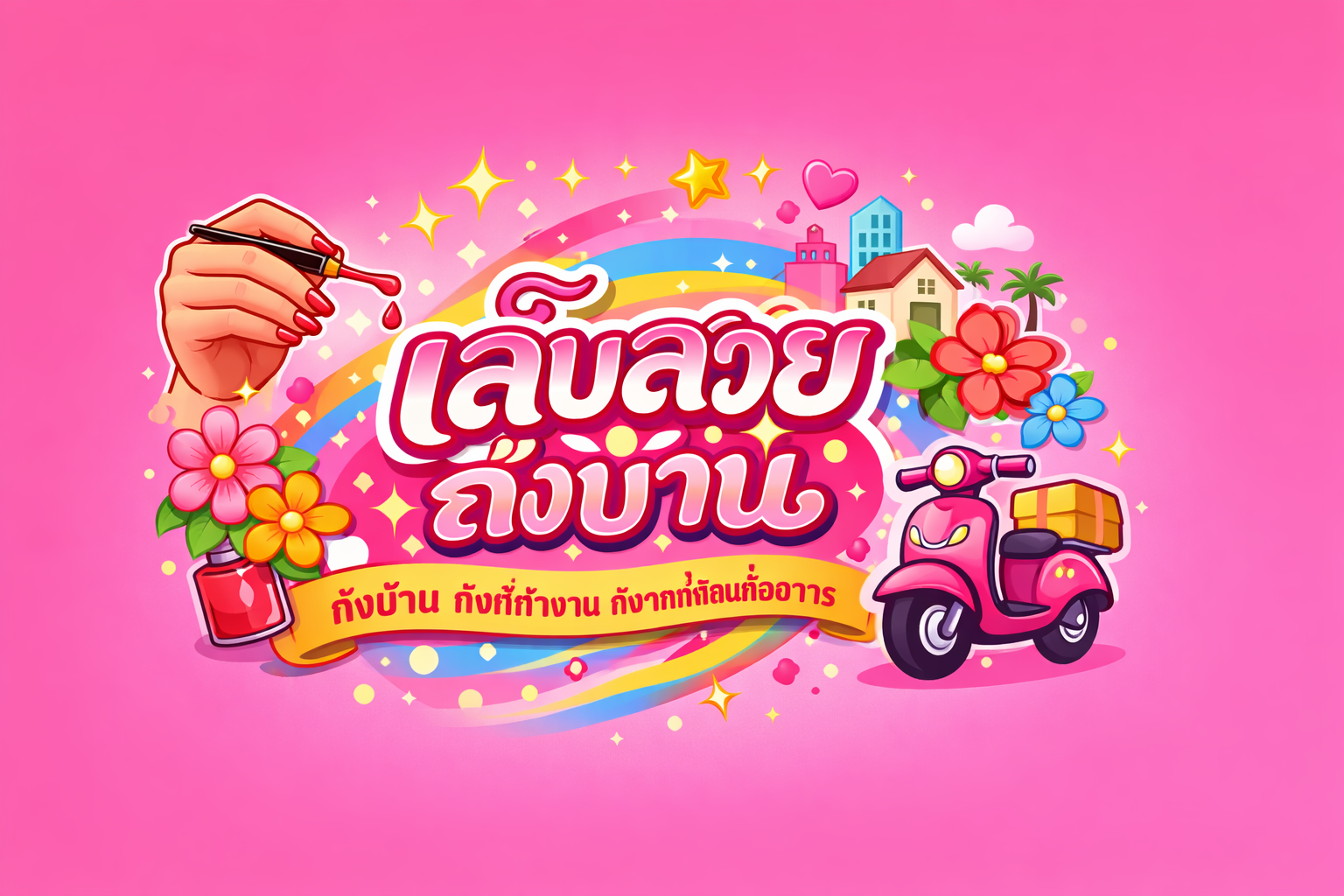 เล็บสวยถึงบ้าน