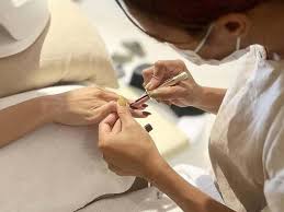 Nail service close up